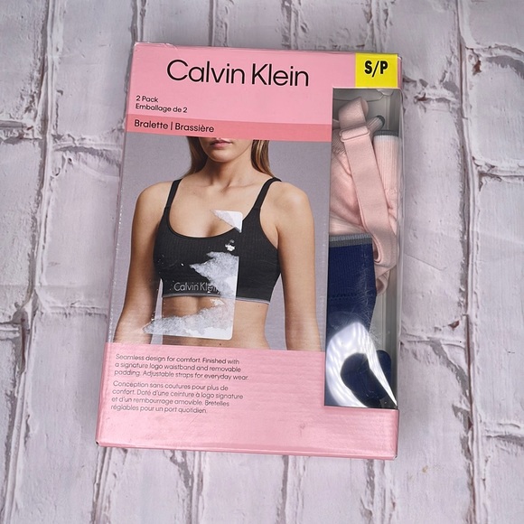 Calvin Klein Other - Calvin Klein 2 Pack Bralette Sports Bra